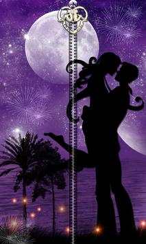Romantic Night Zipper UnLock स्क्रीनशॉट 1