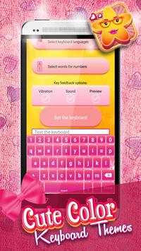 Cute Color Keyboard Themes screenshot 5