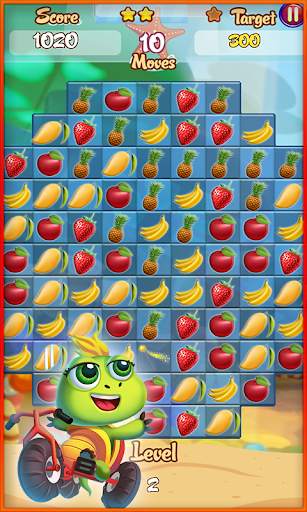 Mermaid Fruit Crash Pop – Match, Crush Puzzle Game screenshot 1