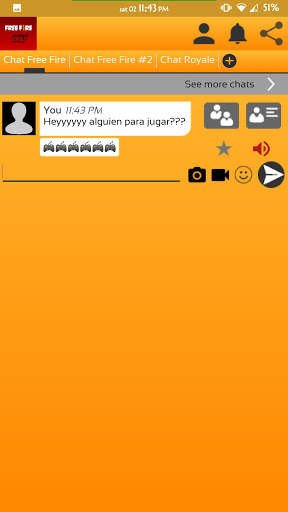 Chat Free Fire скриншот 1