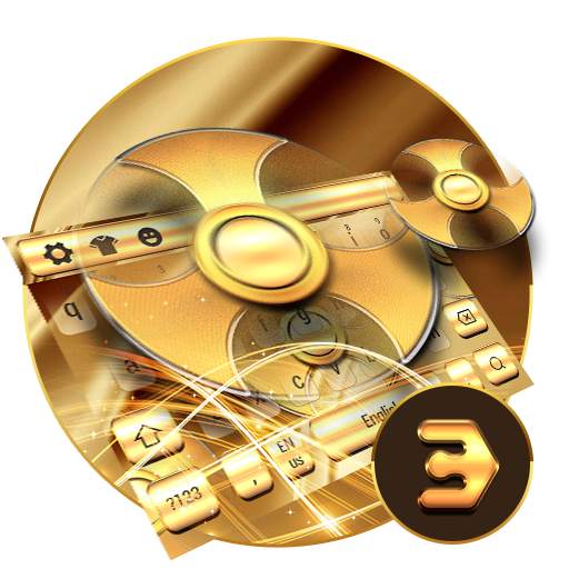 Gold fingertip rotation keyboard 10001001