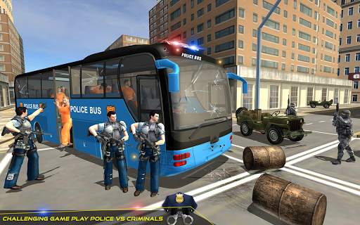 US Police Bus Transport Prison Break Survival Game screenshot 9