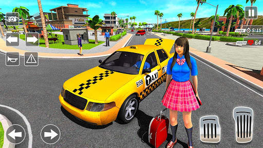 Taxi Driving Simulator City Car New Games 2021 screenshot 10