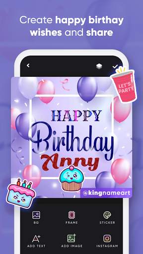 King Name Shadow Art Maker - 3D Name Art Wallpaper screenshot 3