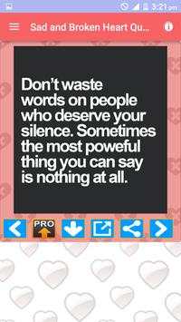 Sad Broken Heart Photos Quotes screenshot 8