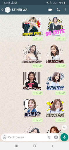 Sticker WA Twice Korean Girl Group WAStickerApps screenshot 3