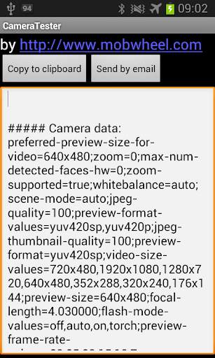 Camera Tester screenshot 1