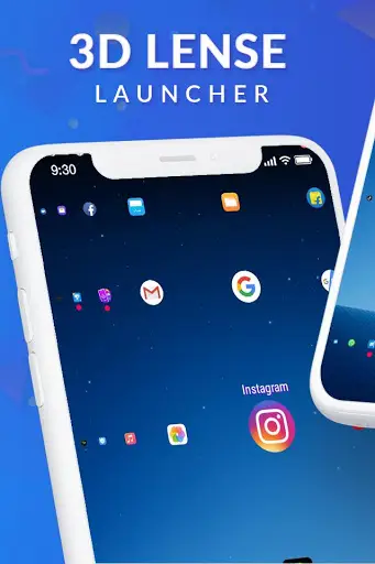 Lens Launcher - 3D  Launcher screenshot 1