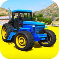 Farm Animal Tractor: Superhero Driving Games logo