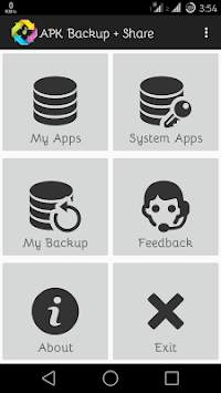 APK BACKUP   SHARE screenshot 1