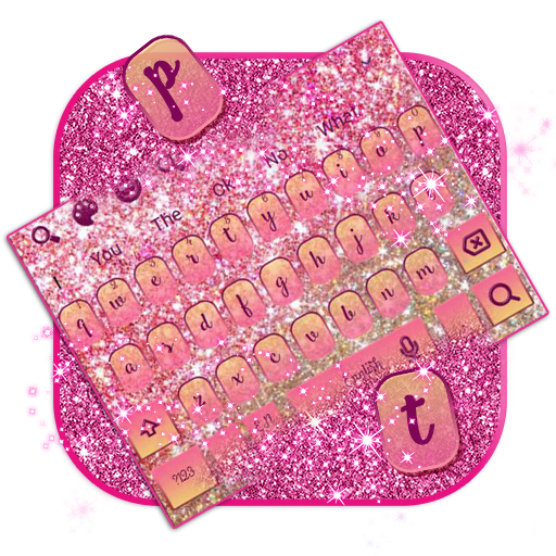แป้นพิมพ์ Glitter สีสันสดใส icon