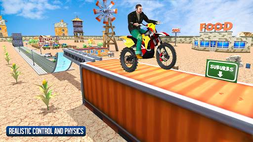 Vélo Cascade Les courses Jeu screenshot 1