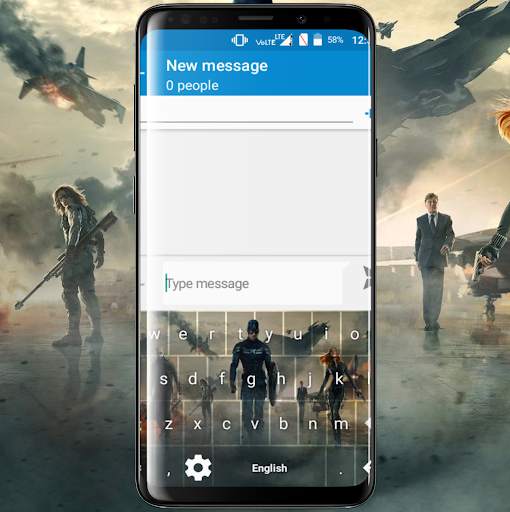 superhero keyboard theme screenshot 1