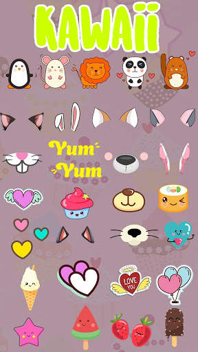 Kawaii Photo Editor Stickers - Cute Pic Editing screenshot 3