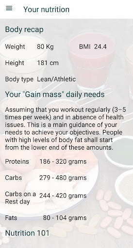 My Fitness Page screenshot 3