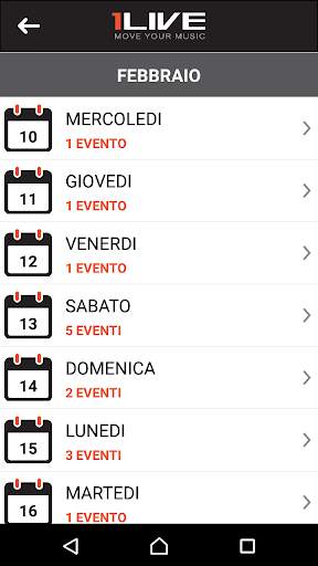1LIVE - Guida Live Music screenshot 3