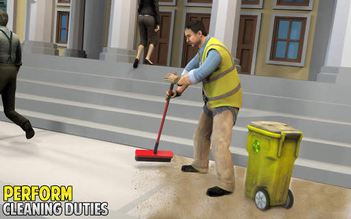 Janitor Simulator: Real Life Super Hero Clean Road screenshot 2