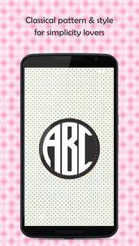 Monogram Wallpaper Maker 4 تصوير الشاشة