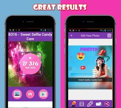 B316 - Sweet Selfie Candy Cam screenshot 1