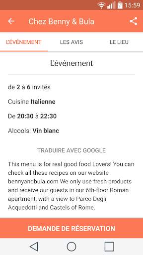 Eatwith: dîner chez l’habitant screenshot 3