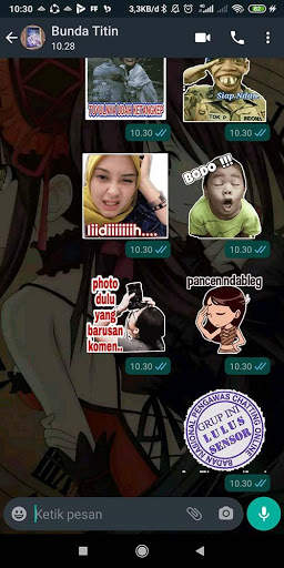 Stiker WA Lucu Keren Pentol Kocak WAStickerApps screenshot 1