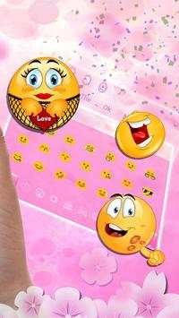 Diamond Pink Paris Keyboard Theme screenshot 3