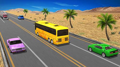 Autobahn Bus Rennen:Bus Spiele screenshot 1