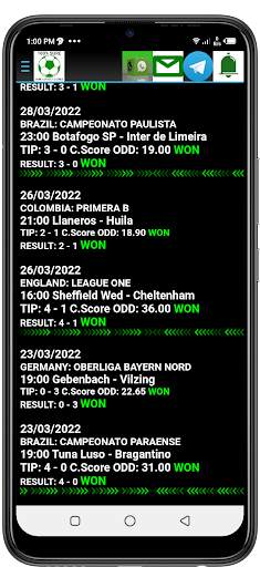 Daily Bet Correct Scores 100% screenshot 3