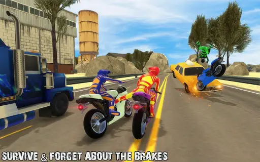 Crazy Bike Rider Road Rash Racing 2019 स्क्रीनशॉट 4