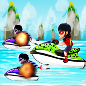 jetski ladybug race surfer icon