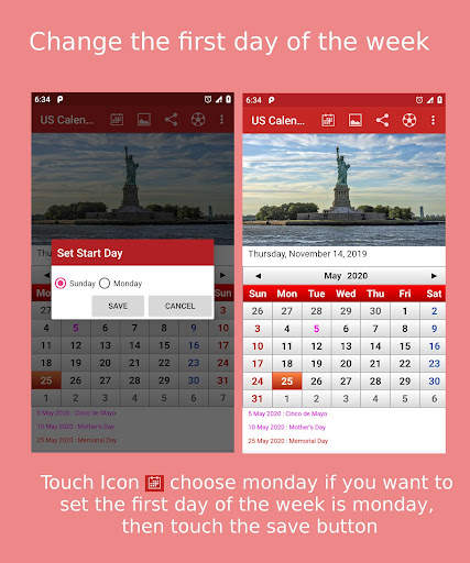 US Calendar 2023 скриншот 7