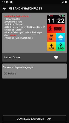 Tool Mi Band 4 WatchFace screenshot 3