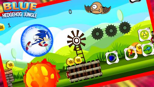 Blue Hedgehog Dash Runner 2021 скриншот 2