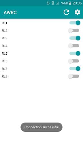 Arduino WiFi 8 Channel Relay Control screenshot 2