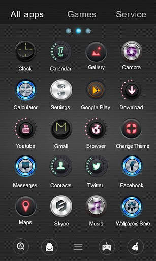 Push Button GO Launcher Theme screenshot 3