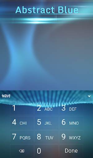 Abstract Blue Animated Keyboard + Live Wallpaper screenshot 5