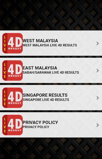 Free Live Draw 4D Results Reference screenshot 1