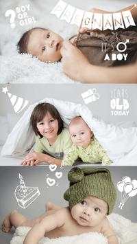 Baby Stickers Free & Photo Editor скриншот 5