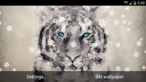 Snow Tiger - 3D Live Wallpaper screenshot 5