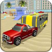 Extreme Off-Road Campervan 3D Truck Simulator 18 logo