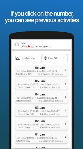 WA Track - Online Last Seen Tracker For Whatsapp screenshot 6