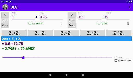 Complex Number Calculator - Rectangular | Polar скриншот 10