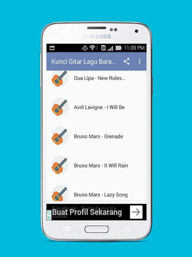 Kunci Gitar Lagu Barat Populer screenshot 1
