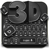 3D Matte Black Business Keyboard Theme icon