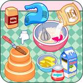 Cook a candy birthday cake logo