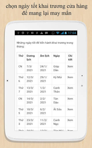 Xem ngày khai trương screenshot 8