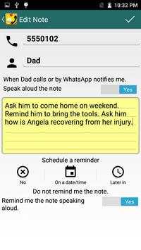 Call & WhatsApp Reminder Notes screenshot 2
