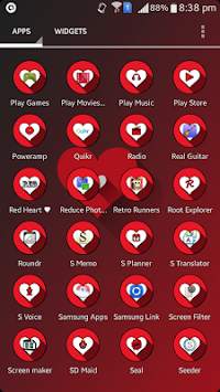 Red Hearts Icon Pack (Free) screenshot 4