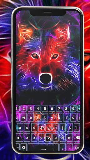 Flash Keyboard - Neon Animals Keyboard Themes screenshot 2