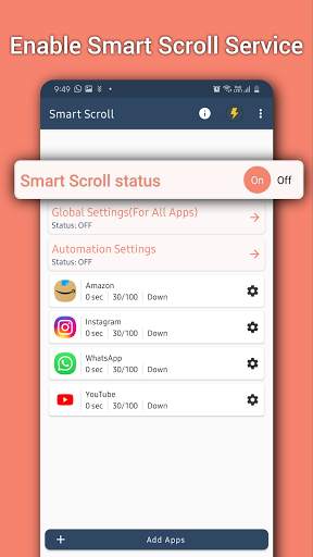 Smart Scroll - Auto Scroll Apps/Documents/Browsers screenshot 1